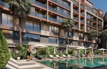 Luxury apartments with extensive facilities in Konyaalti